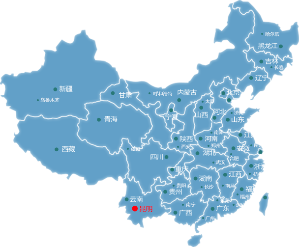 东丰昆明物(wù)流公(gōng)司的昆明物(wù)流运输地图